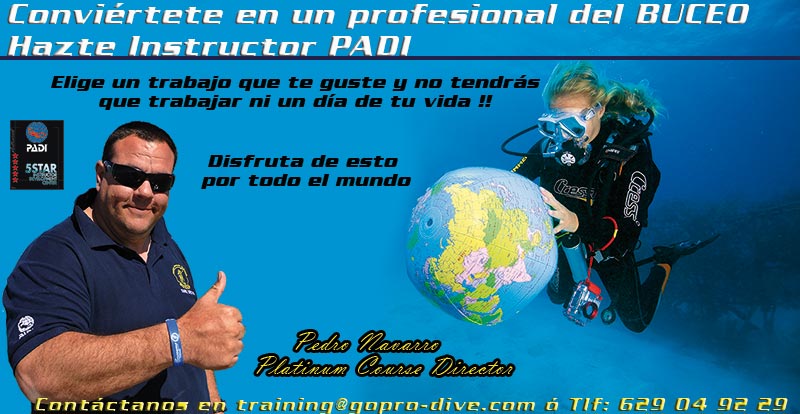 Ser instructor de buceo PADI te abre puertas en todo el mundo.