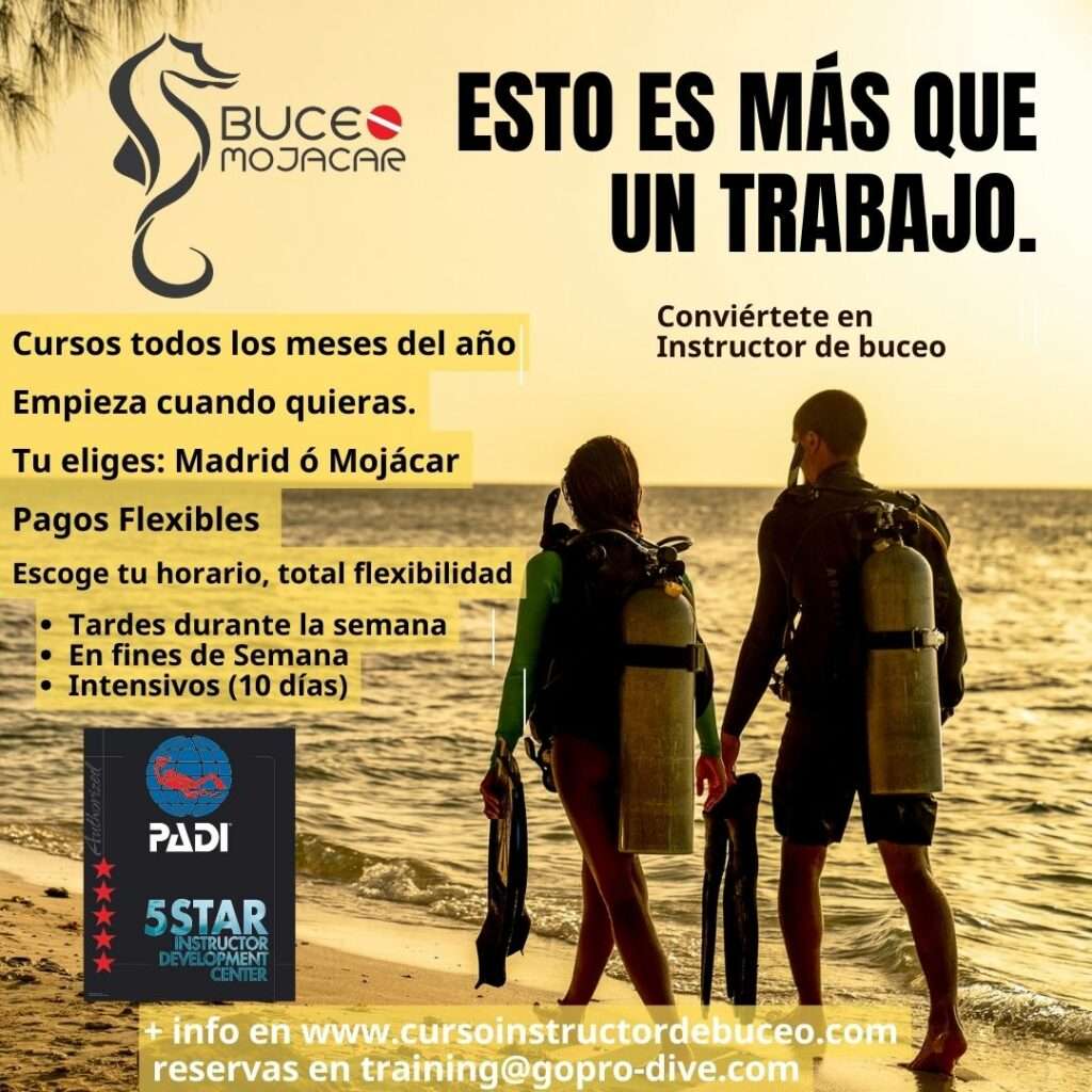 Curso instructor de buceo PADI